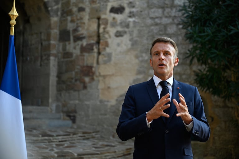 Los líderes europeos acompañarán al presidente ucraniano, Volodímir Zelenski, durante su visita a Washington el 18 de agosto de 2025 para buscar el fin de la invasión de Moscú. El presidente francés, Emmanuel Macron, fue el encargado de hablar con los medios.