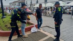 Los payaneses experimentaron durante este sábado 4 de octubre el aumento de la presencia de integrantes de la Policía Nacional, entre ellos jóvenes auxiliares, en los alrededores del centro histórico.