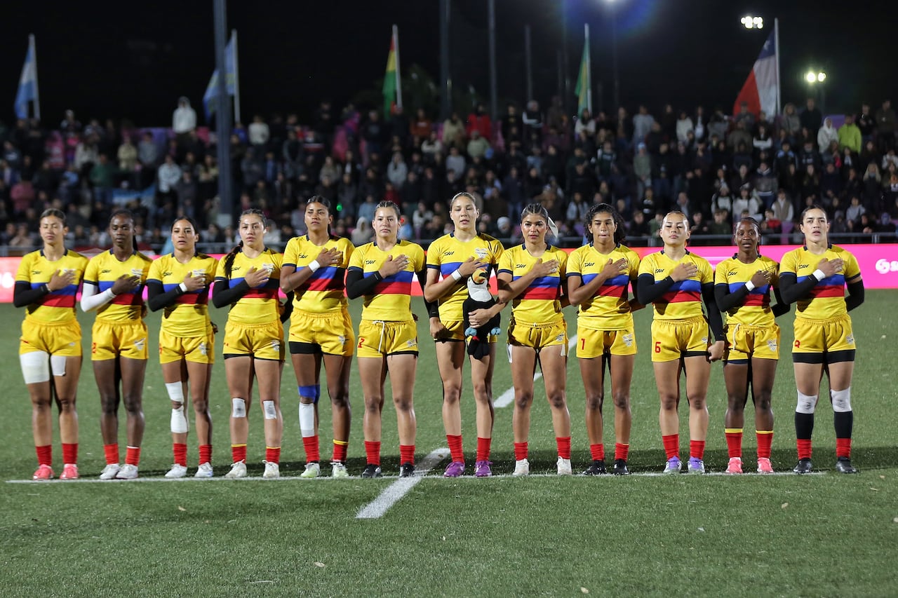 El equipo femenino de Rugby Sevens en los Juegos Suramericanos de Santa Fe 2026.