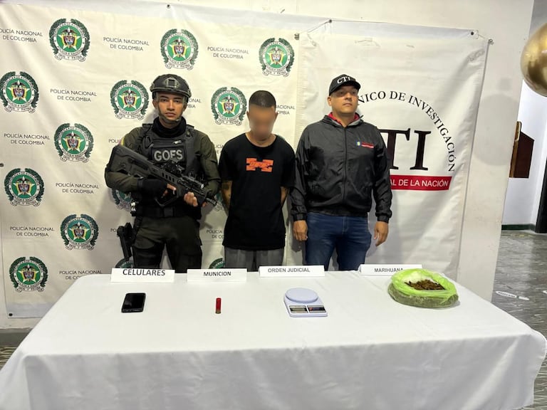 Alias El Zarco fue capturado en el barrio San José Obrero de Buga.