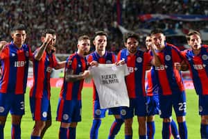 Jugadores del San Lorenzo le expresan su apoyo a Oswaldo Balanta