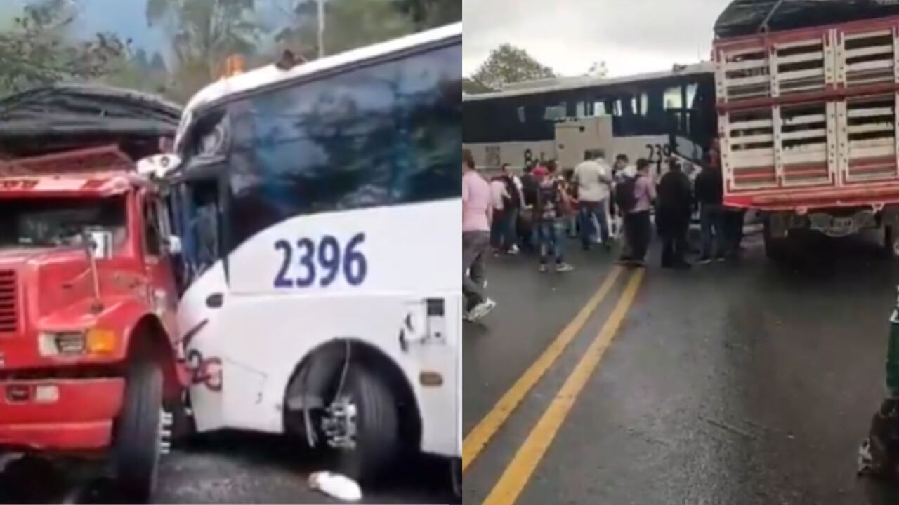 El accidente de tránsito en la vía Manizales - Bogotá sucedió luego de las 4:00 de la tarde de este lunes, 27 de enero del 2025.