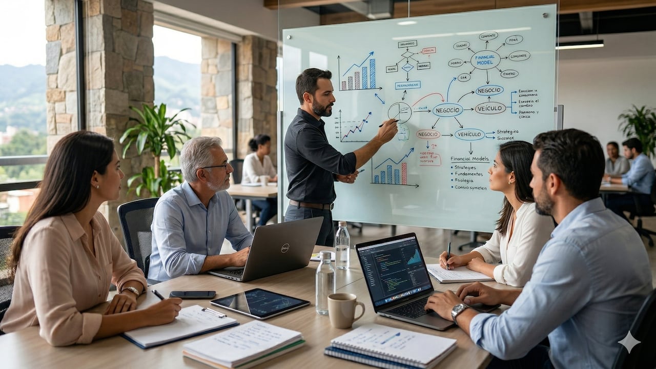 Se espera que 200 empresas participen de la convocatoria Mejores Empresas en Colombia que busca fortalecer la gestión de las Pymes. Foto: creada con Gemini AI