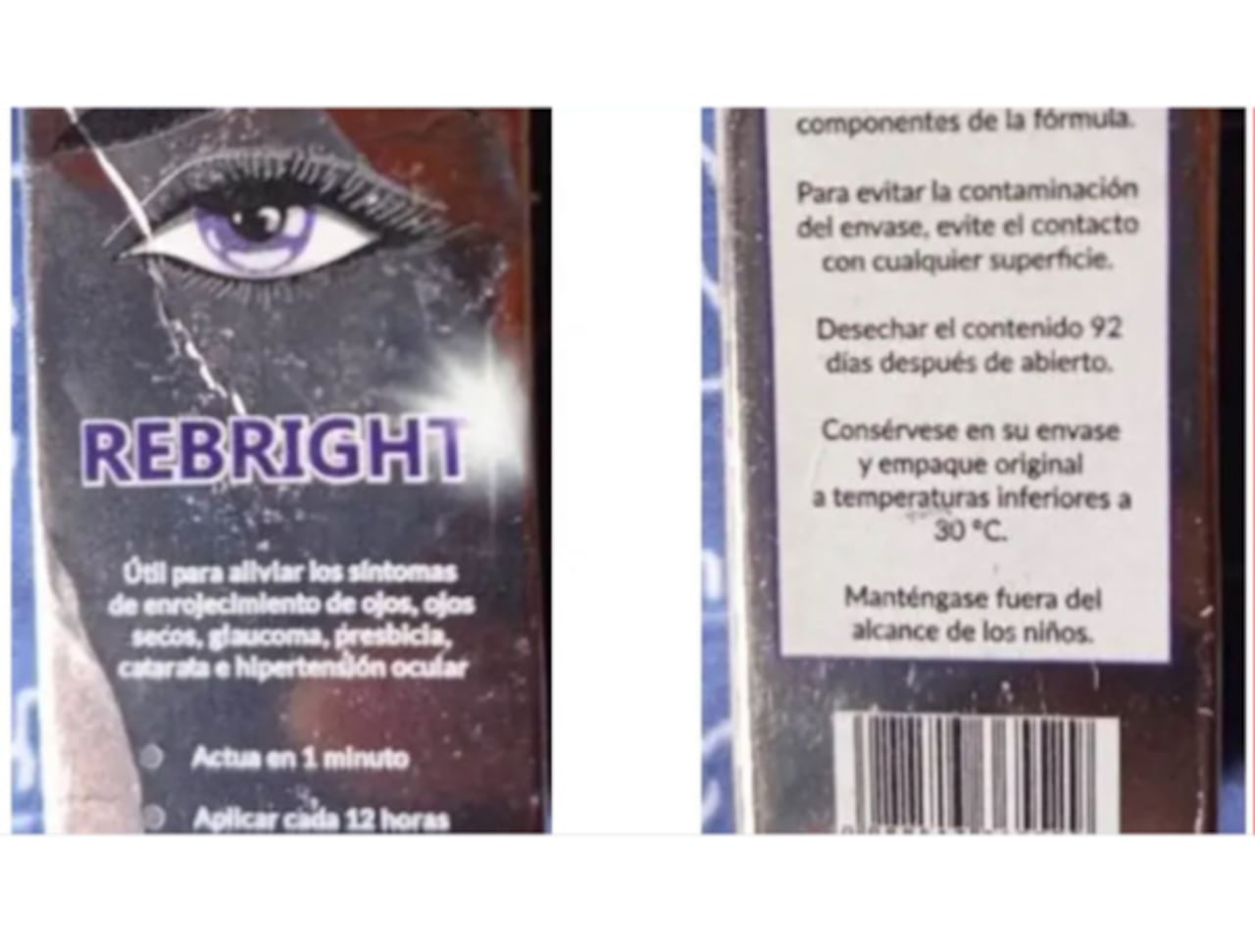 El Invima alerta a la ciudadanía sobre los riesgos para la salud visual por el uso del producto REBRIGHT