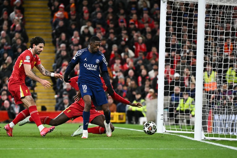 PSG empata el encuentro en Anfield