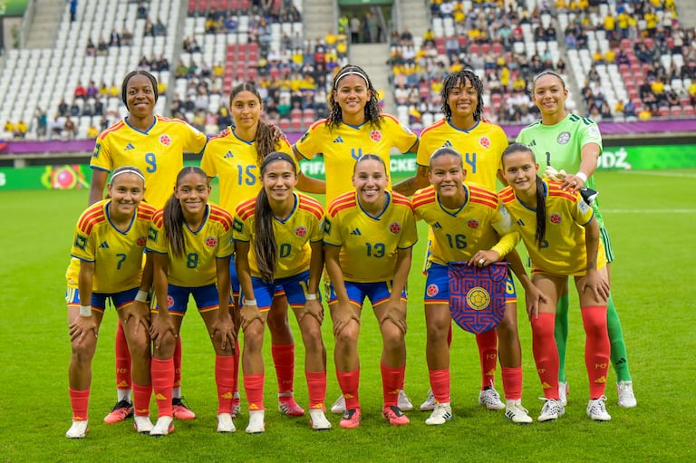Imagen del partido entre Colombia y Corea del Norte por la fase de grupos del Mundial Femenino Sub-20 de Polonia 2026.