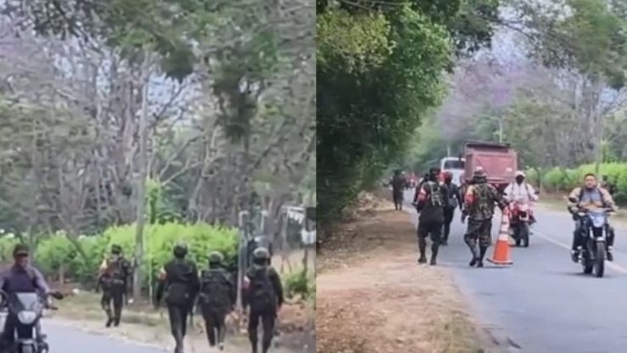 El Ejército llegó a esta parte del norte del Cauca tras las denuncias de las comunidades campesinas e indígenas al ver los patrullajes de este grupo armado al margen de la ley.