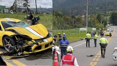 Grave accidente de tránsito en la vía La Calera - Sopó.
