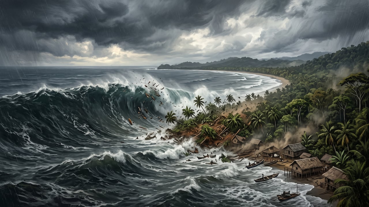 El tsunami posterior al terremoto de 1906 generó olas de entre cuatro y cinco metros que alcanzaron las costas de Nariño, Cauca y Esmeraldas.