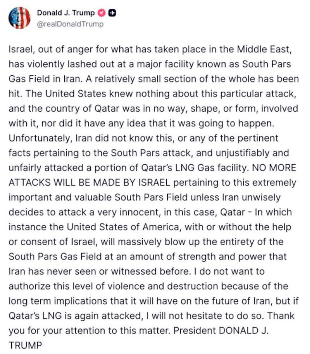 El presidente de Estados Unidos, Donald Trump, volvió a endurecer su postura frente a Irán.