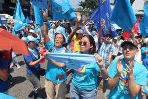Marcha provida contra el aborto liderada por diversas organizaciones católicas para protestar contra las leyes que permiten la interrupción del embarazo.