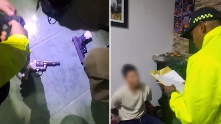 Las autoridades reportaron la captura de siete personas señaladas de participar en homicidios y otras actividades criminales en Cali y Bogotá.