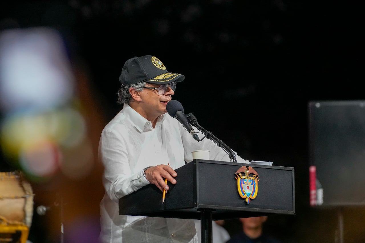 El presidente Gustavo Petro participó en la conmemoración de los 97 años de la Masacre de las Bananeras.