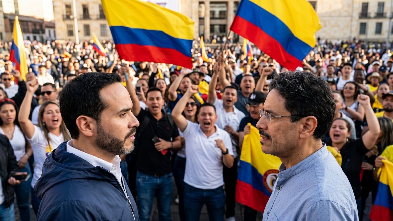 Candidatos presidenciales Abelardo de la Espriella e Iván Cepeda.