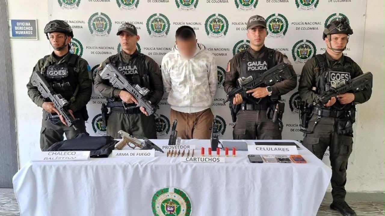 En el operativo fue capturado en flagrancia alias 'El Indio', quien sería presunto integrante de la estructura y cumpliría funciones logísticas.