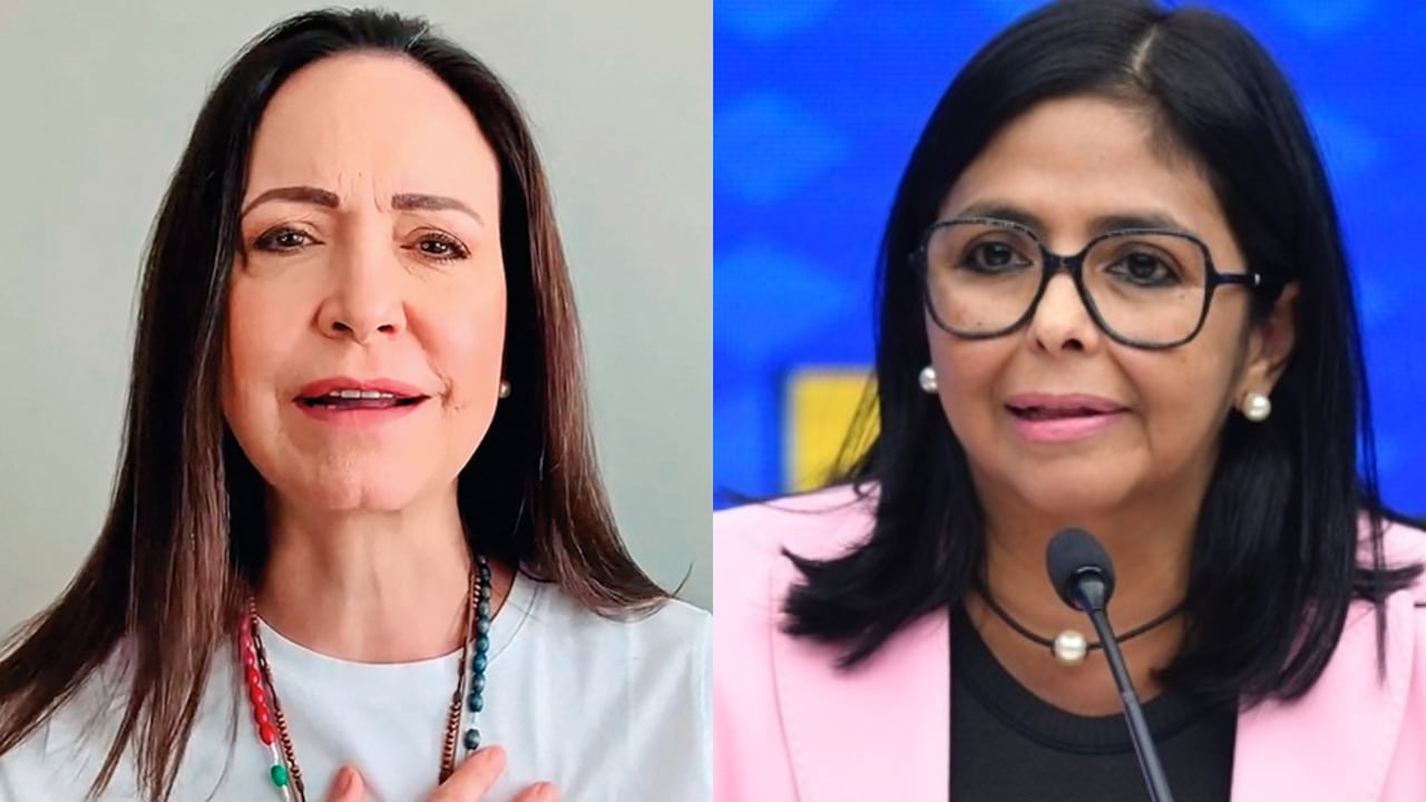 María Corina Machado y Delcy Rodríguez.