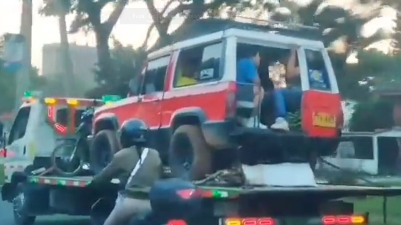 La irregularidad fue grabada por testigos que no salieron del asombro.