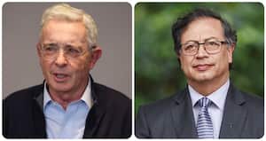 Álvaro Uribe y Gustavo Petro.