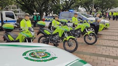 Entrega de carros y motos a la Policia Nacional dentro del plan de seguridad