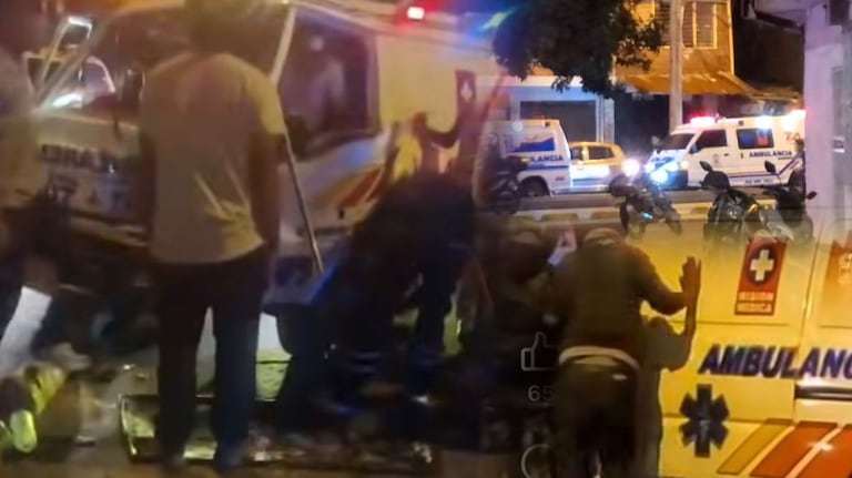 Reportan choque de tres ambulancias en Cali cuando iban a auxiliar a motociclista herida