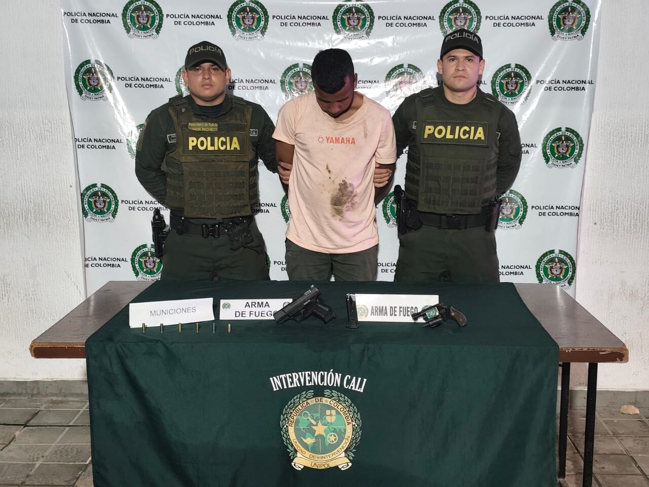 La Policía realizó dos capturas por el incidente que se presentó en la noche del pasado 28 de octubre, en barrio Mariano Ramos. En imagen uno de los implicados.