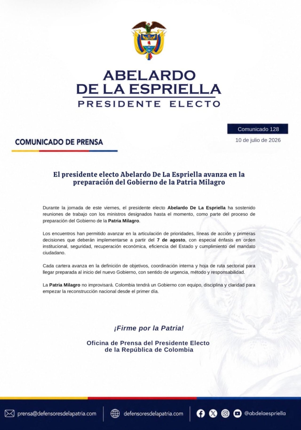 El documento señala que la oferta de reconstrucción nació como un gesto genuino de vecindad y solidaridad ante la magnitud del desastre natural.