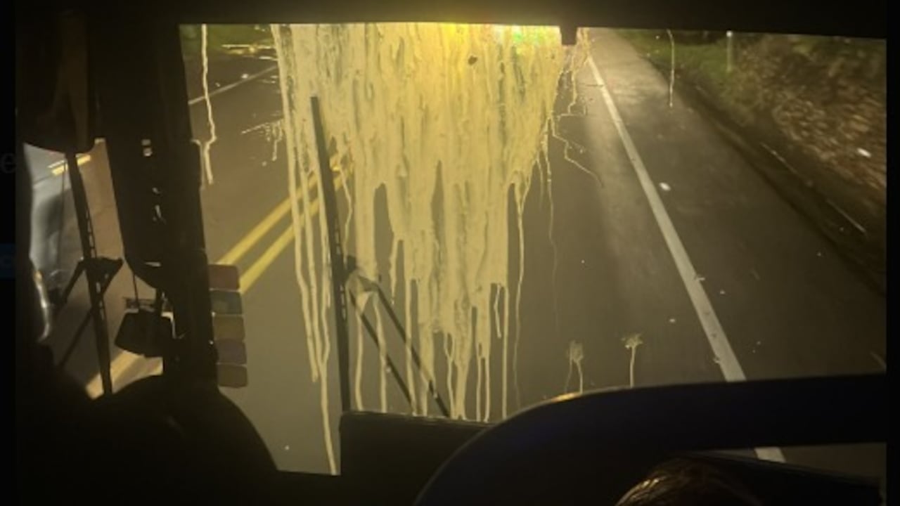 Ataque al bus del Junior de Barranquilla
