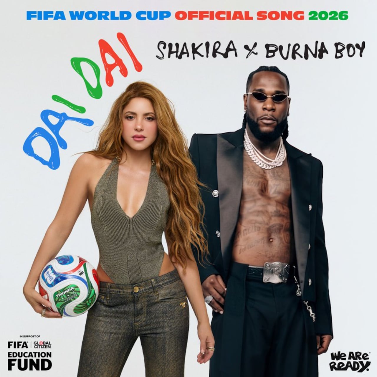 “Dai Dai” también será el himno oficial en apoyo del Fondo de Educación Global Citizen de la FIFA,