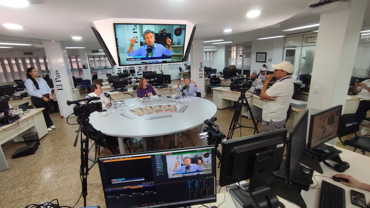 Debate presidencial diálogos por el Valle candidatos Claudia López y Leonardo Huertas
