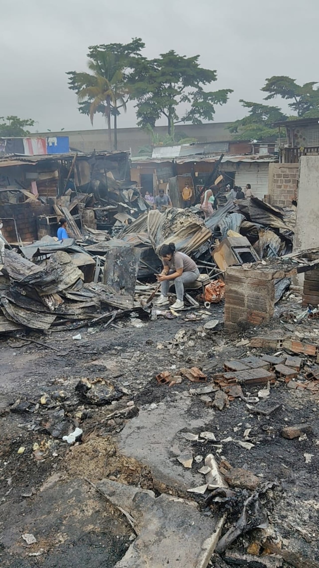 Incendio en Agua Blanca