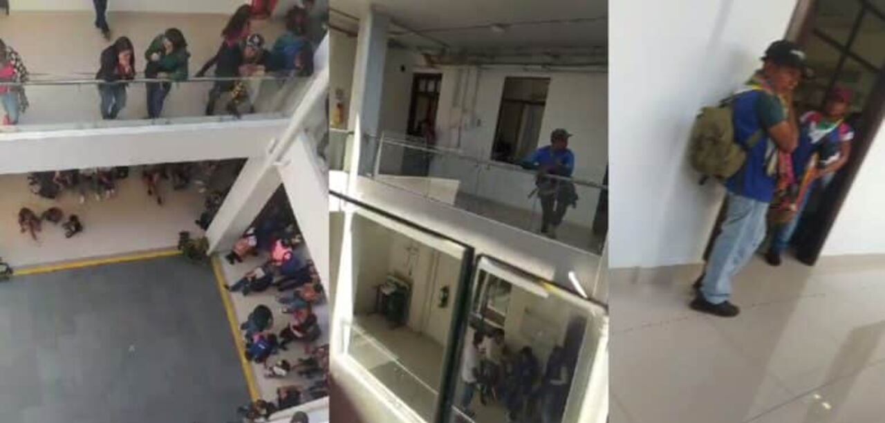 Decenas de indígenas llegaron a la alcaldía de Jamundí.