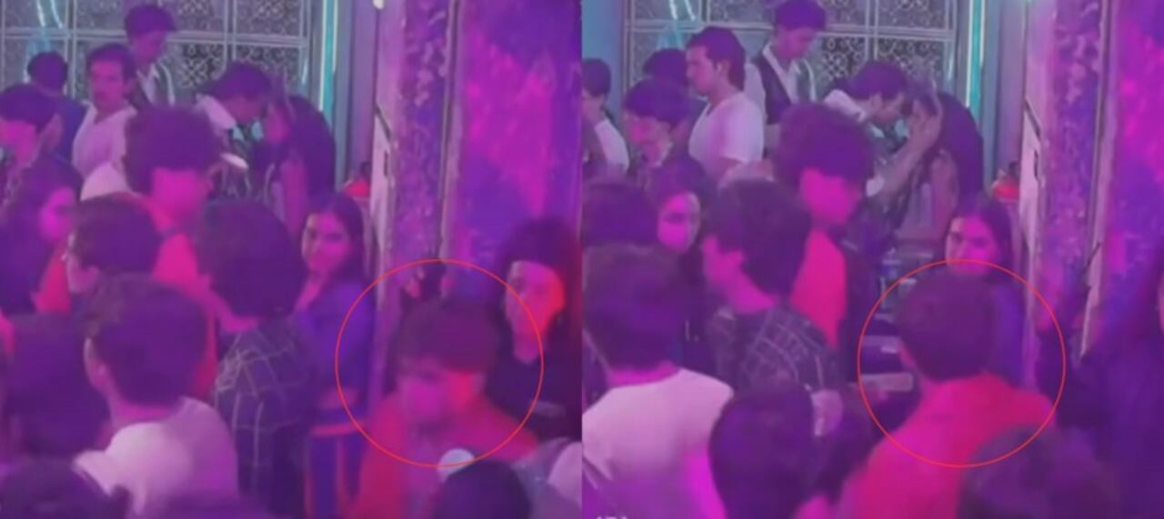 Cámara de seguridad del Before Club la noche del 31 de octubre, donde se ve a Jaime Esteban Moreno caminar entre la multitud.