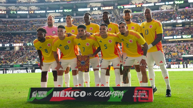 Imagen del partido amistoso entre Colombia y México, en los Estados Unidos.