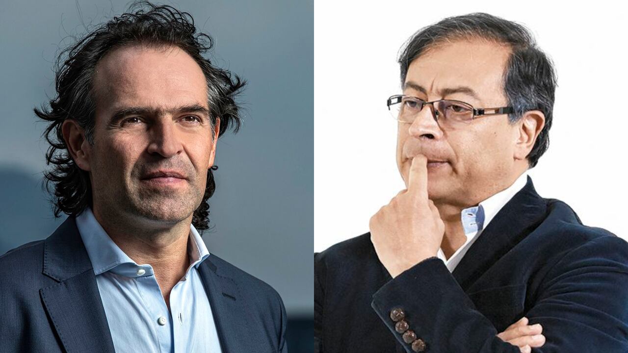 Federico Gutiérrez y el presidente Gustavo Petro.