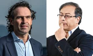 Federico Gutiérrez y el presidente Gustavo Petro.