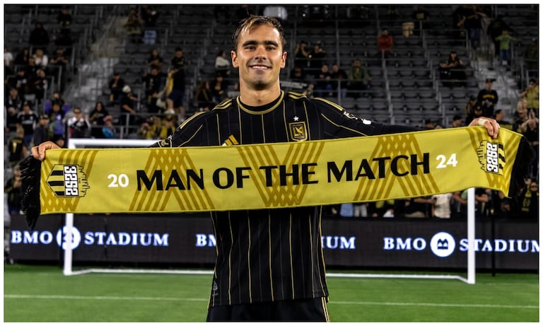 Tomás Ángel marcó su primer gol como titular con Los Ángeles F.C.