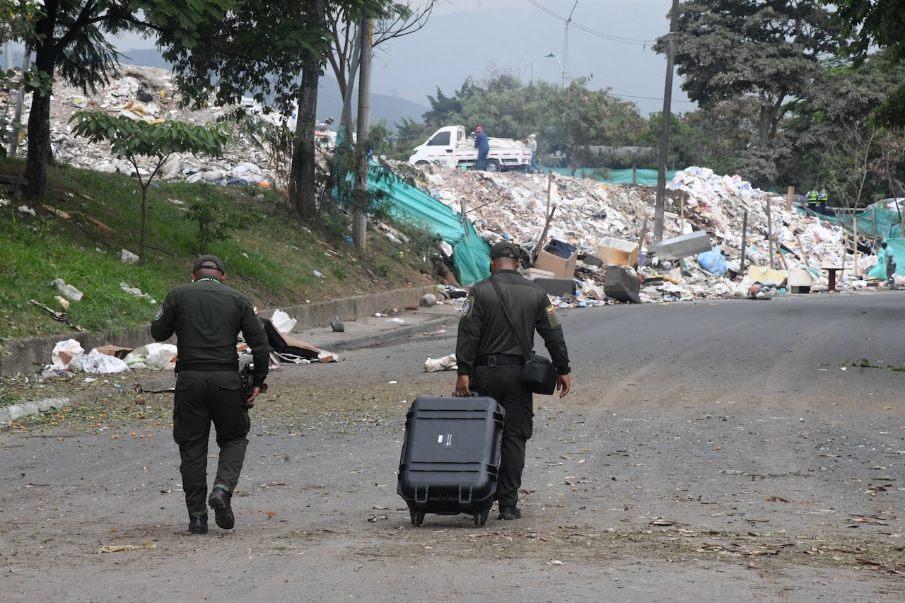 Cali: Atentado terrorista en Mariano Ramos deja dos policías muertos. Foto José L Guzmán. El País