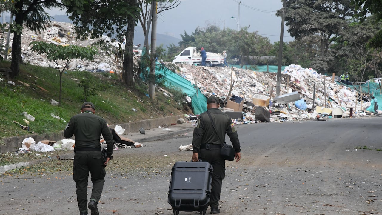 Cali: Atentado terrorista en Mariano Ramos deja dos policías muertos. Foto José L Guzmán. El País