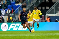 Imagen del partido entre Colombia y Estados Unidos por la She Believes Cup 2026.