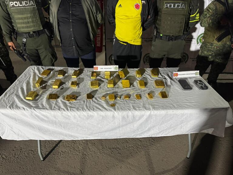 El oro era de uno de los grupos armados al margen de la ley que delinque en el departamento de Nariño.