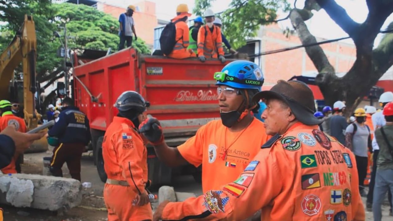 Cali recibe a los Topos de México para apoyar las labores tras el terremoto