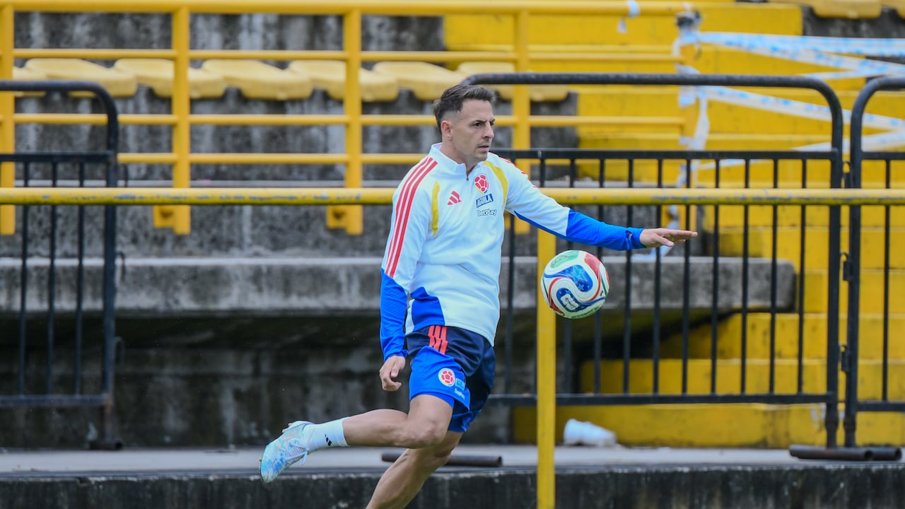 Entrenamiento de la Selección Colombia en Bogotá para su partido preparatorio ante Costa Rica