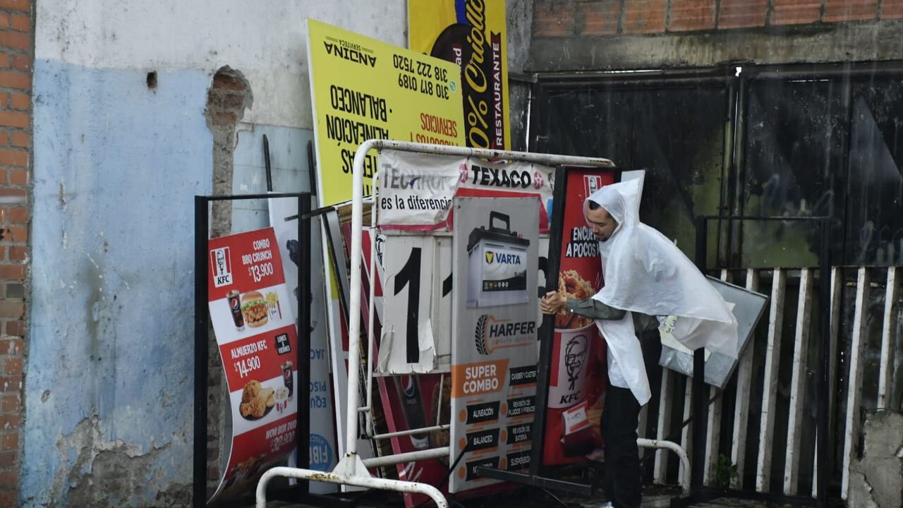 Estos son algunos de los elementos de publicidad exterior que han sido decomisados por la Subsecretaría de Inspección, Vigilancia y Control.