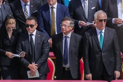 Gustavo Petro junto a Daniel Noboa, presidente de Ecuador