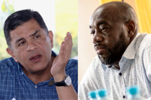 El alcalde de Cali, Jorge Iván Ospina y Victor Hugo Vidal, alcalde de Buenaventura.