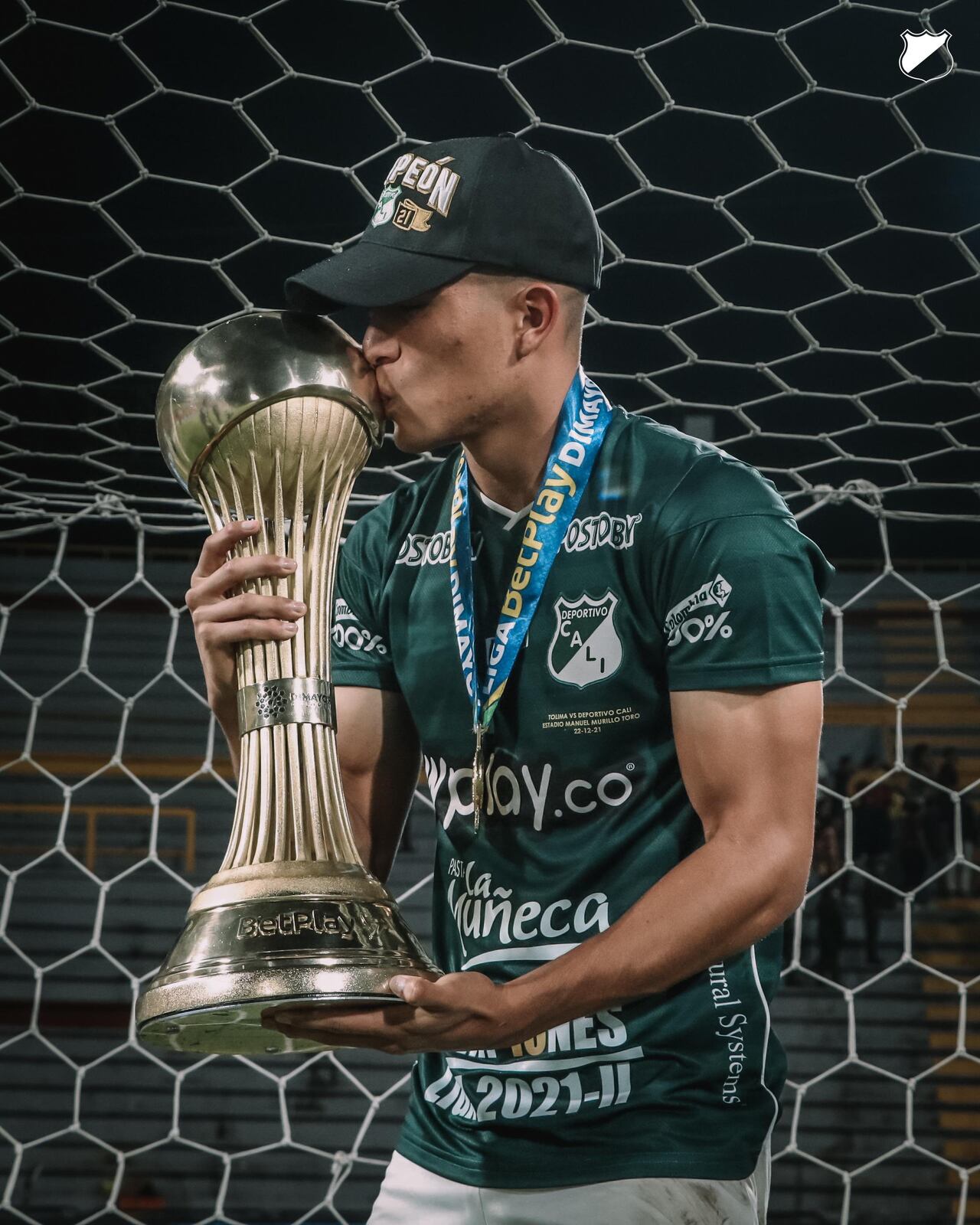 Franco con la décima estrella del Deportivo Cali.
