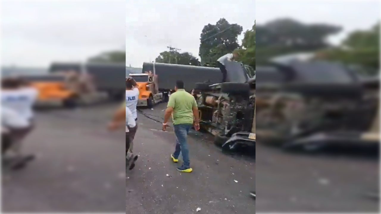 accidente vía al Llano