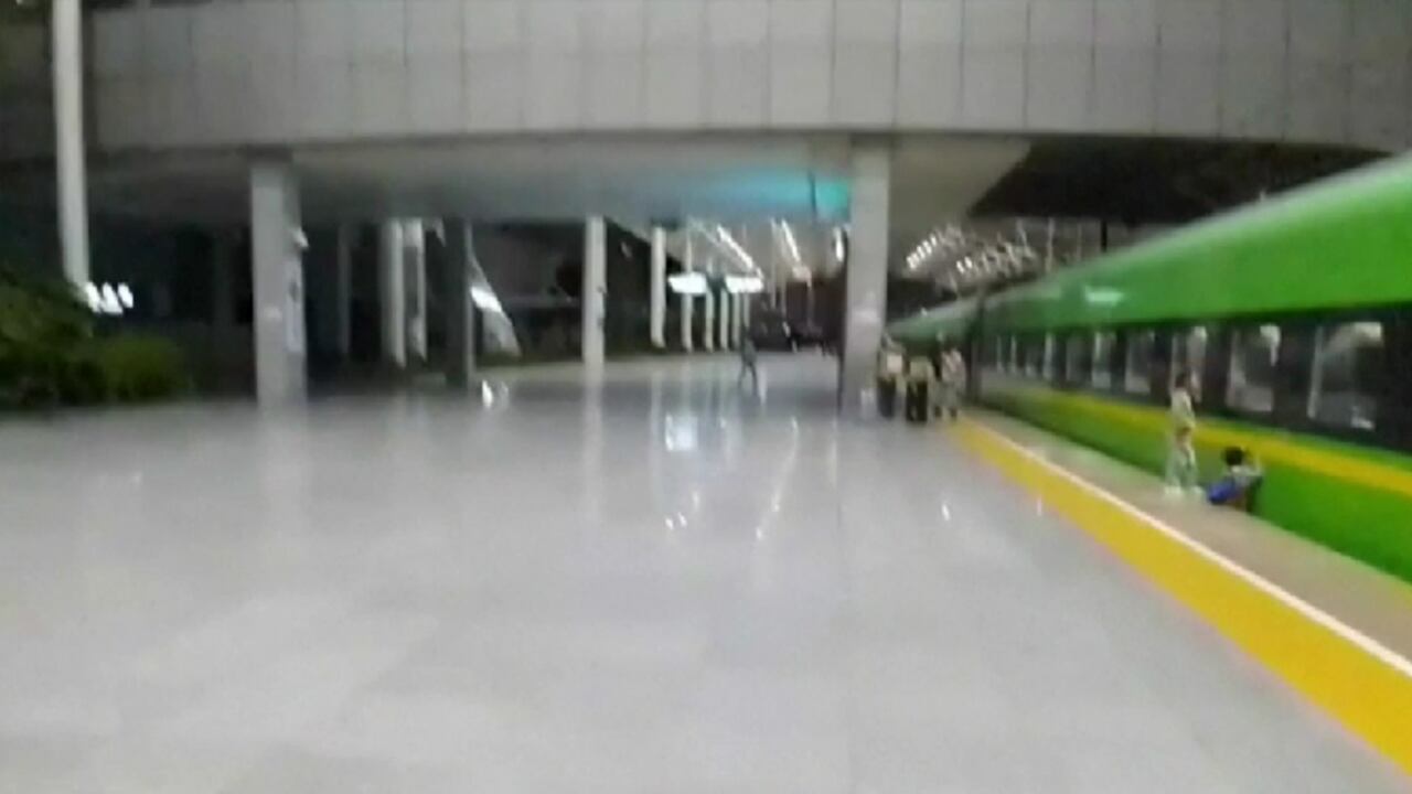 El menor cayó segundos antes de que el tren iniciara su recorrido.
