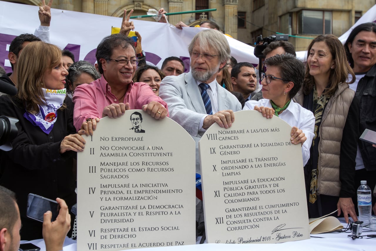 Apoyo de Antanas Mockus , Claudia Lopez , Ingrid Betancourt a Gustavo Petro
Elecciones Presidenciales 2018 Campaña Colombia Humana
