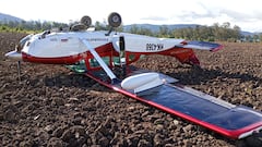 La avioneta que se accidentó.
